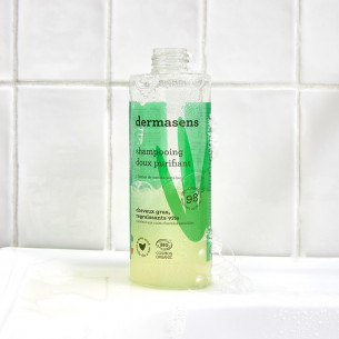 Shampooing bio purifiant pour cheveux gras 400ml Dermasens